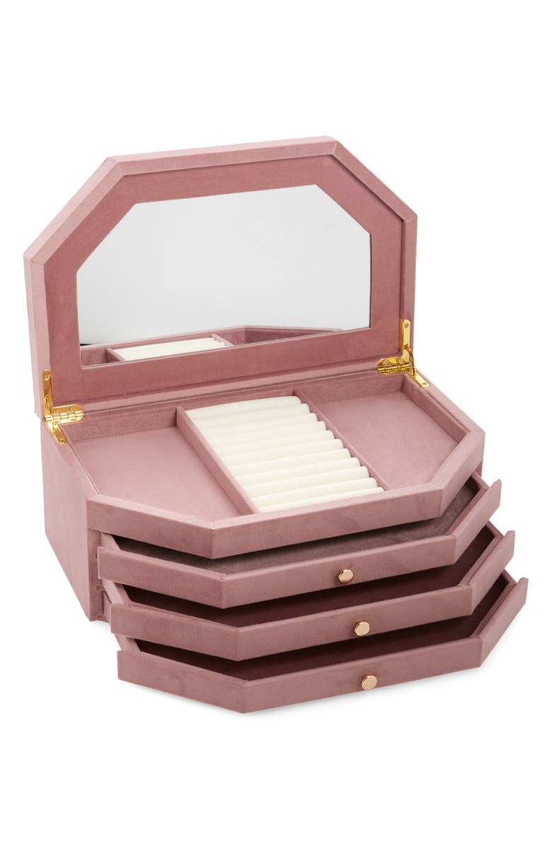 Nordstrom Velvet Vanity Jewelry Box, Alternate, color, 