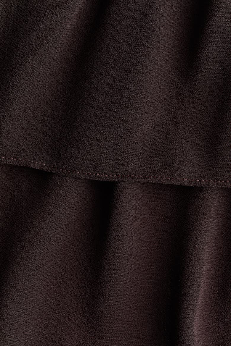 Balloon-Sleeved Blouse, Alternate, color, Dark brown