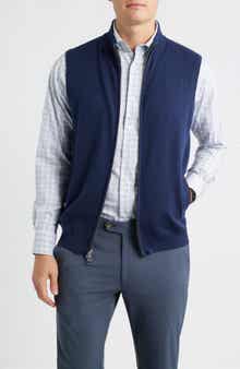Peter Millar Coolspun Performance Full Zip Sweater Vest