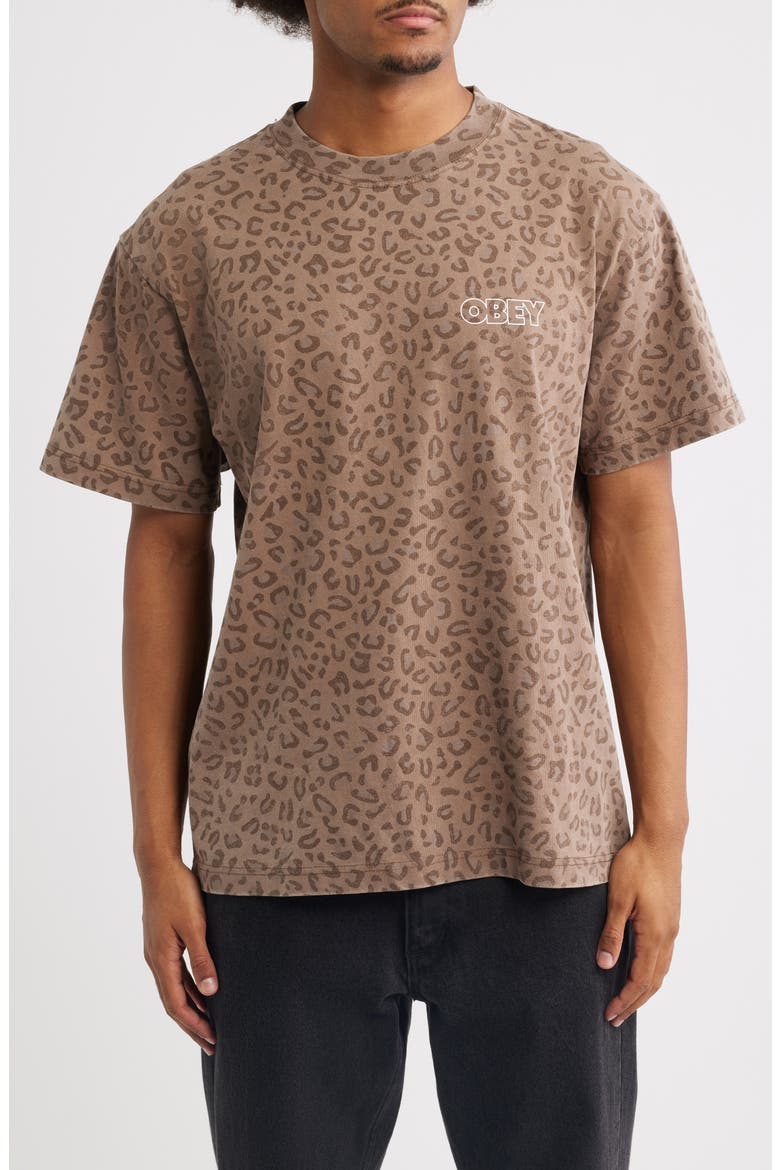 Treble Graphic T-Shirt, Main, color, LEOPARD CAMO