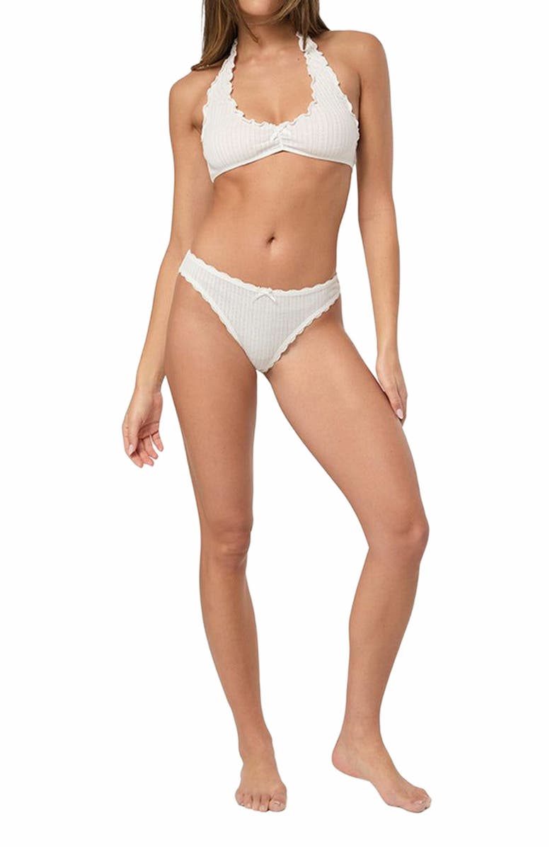 WeWoreWhat Low Rise Brief, Alternate, color, Ivory