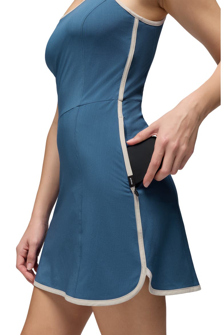 Railay Scallop Minidress, Alternate, color, BLUFF BLUE