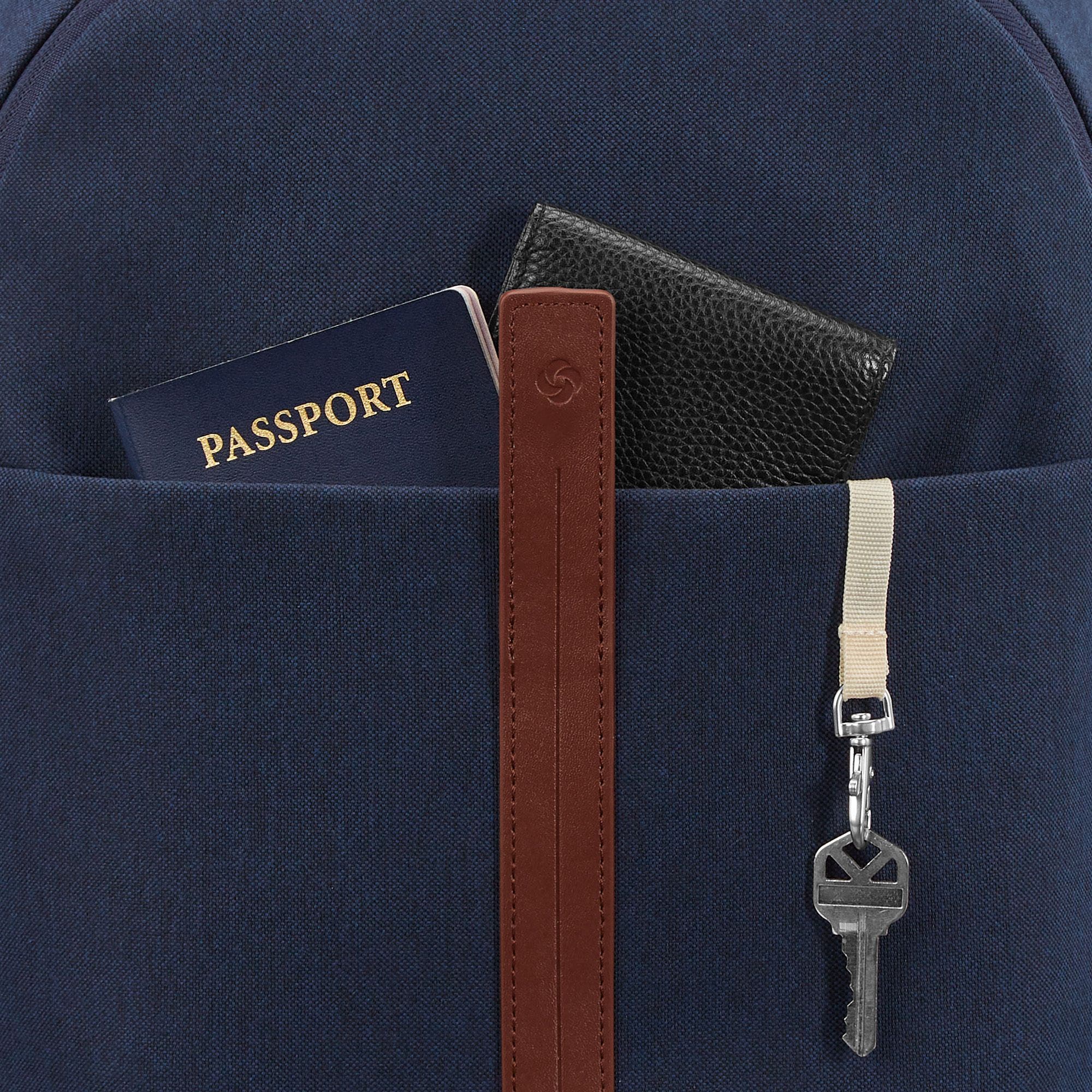 Samsonite Virtuosa 2 Piece Set Backpack & 21" Carry On Spinner Luggage, Alternate, color, Blue