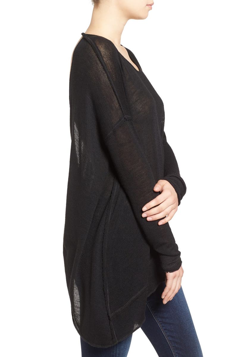 Free People 'Shadow' Oversize Hacci Open Back Top, Alternate, color, 