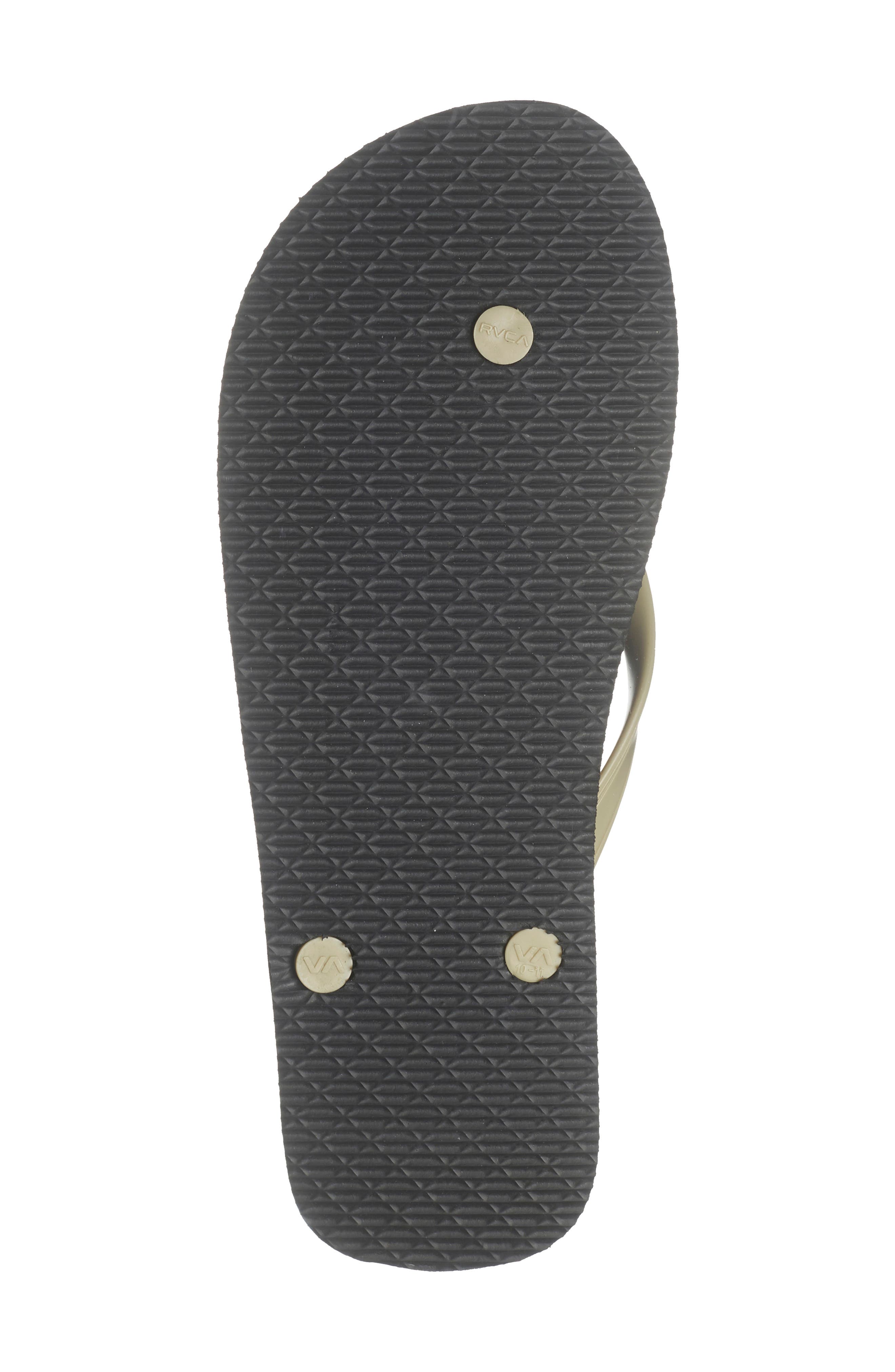 RVCA All the Way Flip Flop, Alternate, color, Black Camo