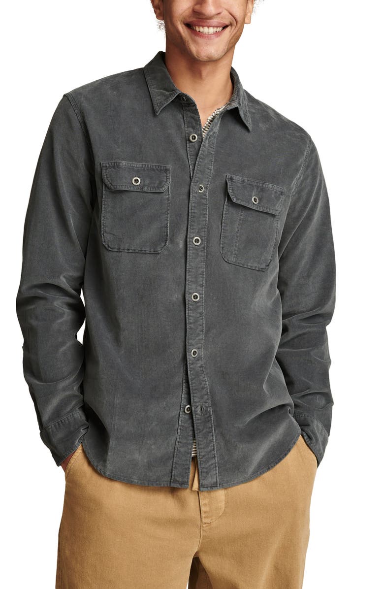 Lucky Brand Finewale Corduroy Workshirt, Main, color, 