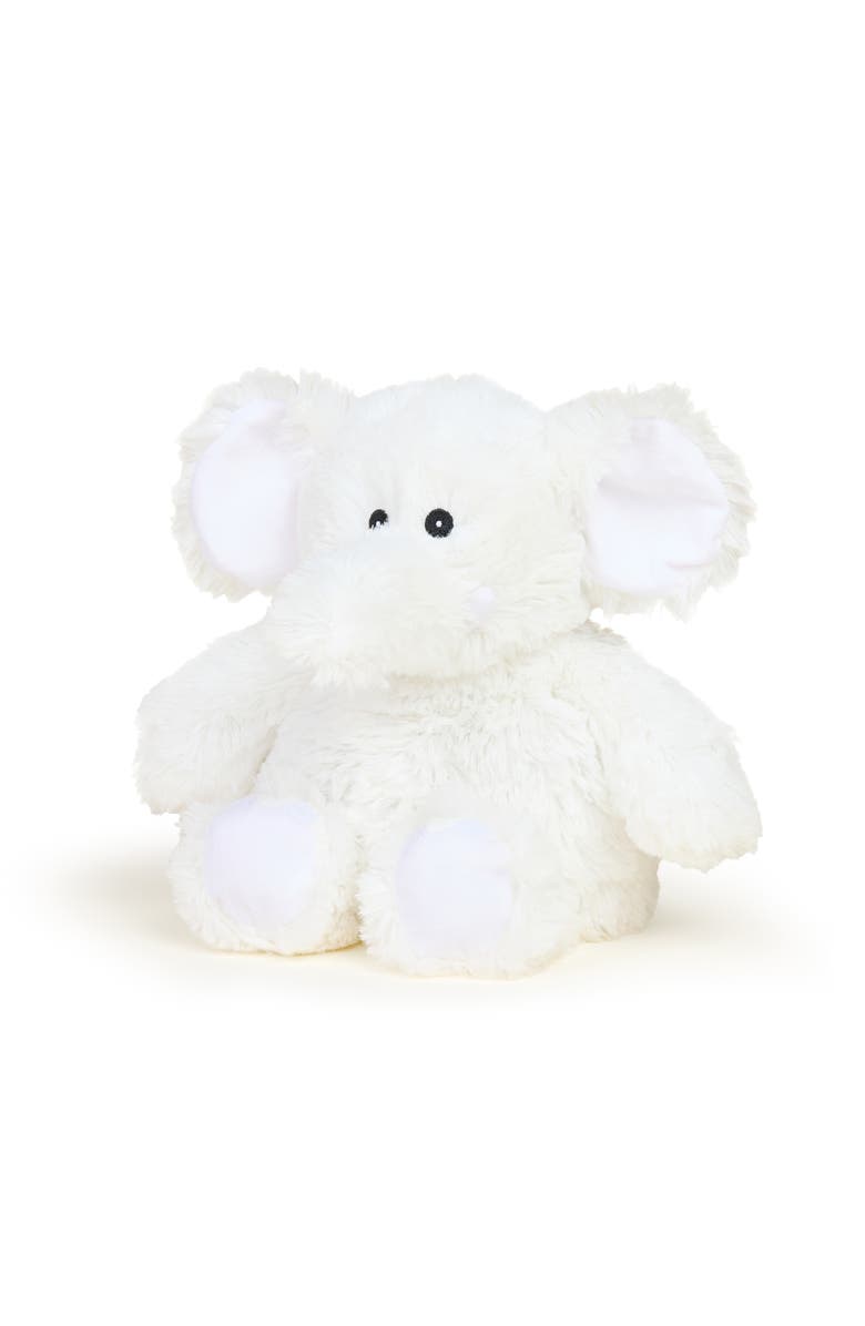Warmies Elephant Plush Toy, Main, color, White