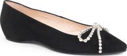 patricia green Bella Crystal Bow Pointed Toe Flat