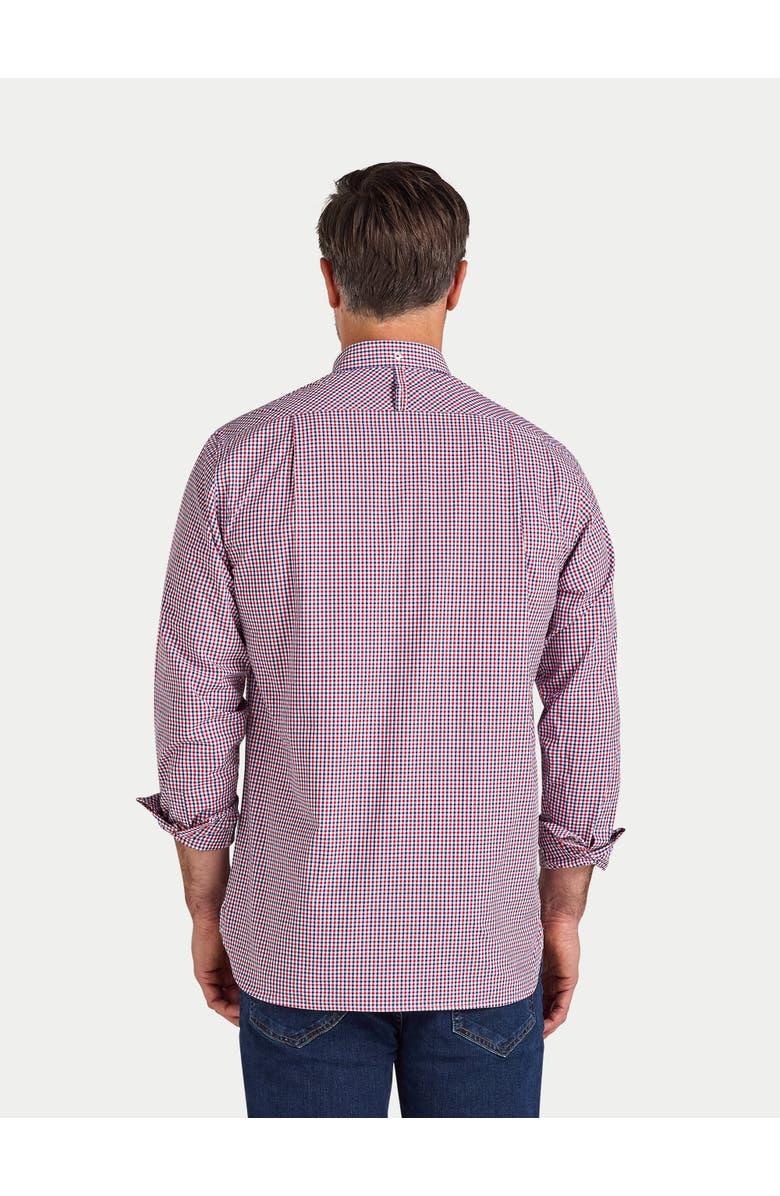Raging Bull Long Sleeve Graph Check Poplin Shirt, Alternate, color, Red
