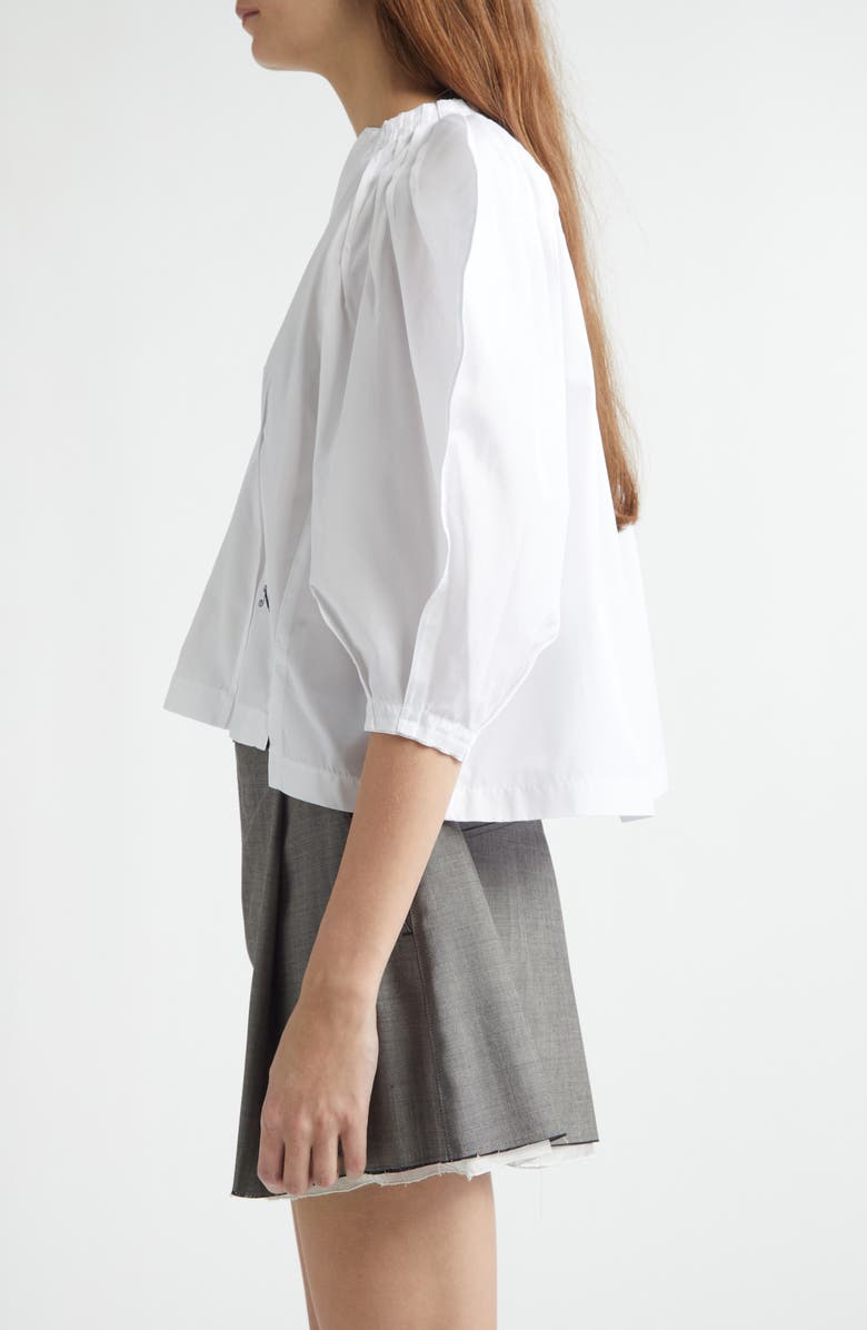 NACKIYÈ Odalique Cotton Poplin Top, Alternate, color, Kaimak