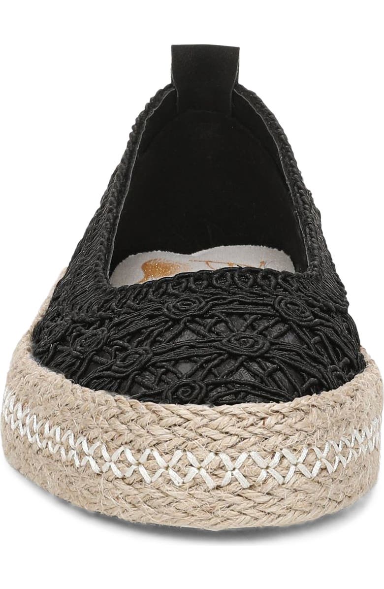 Blowfish Malibu Benita Sole Espadrille Flat, Alternate, color, Black Woven Fabric