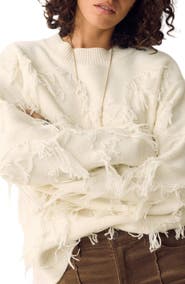PER UNA BY M&S Fringe Crewneck Sweater