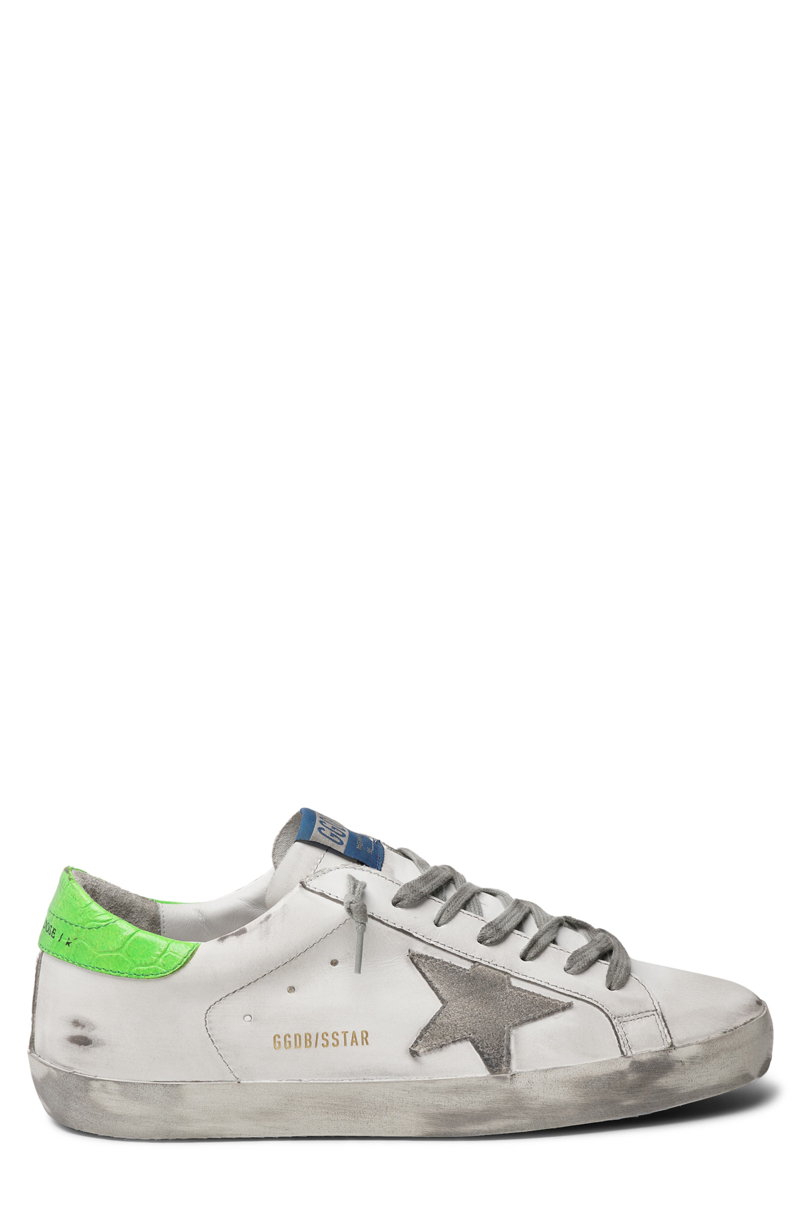Super Star Sneaker (Nordstrom Exclusive), Main, color, WHITE/ ICE/ GREEN
