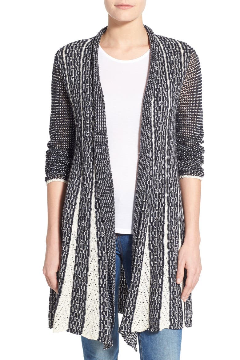 'Trumpet' Long Cardigan, Main, color, MULTI