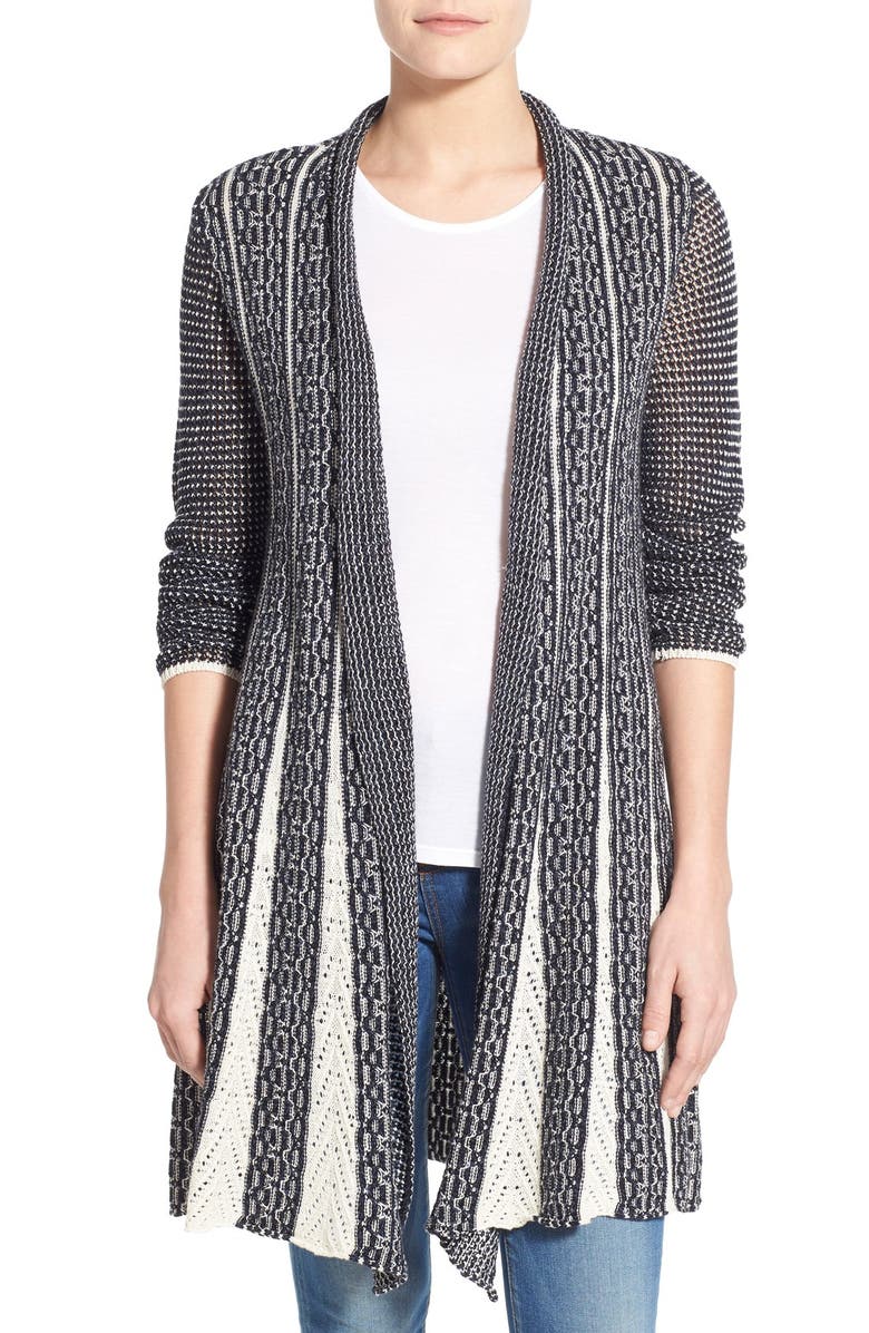 NIC+ZOE 'Trumpet' Long Cardigan, Main, color, 