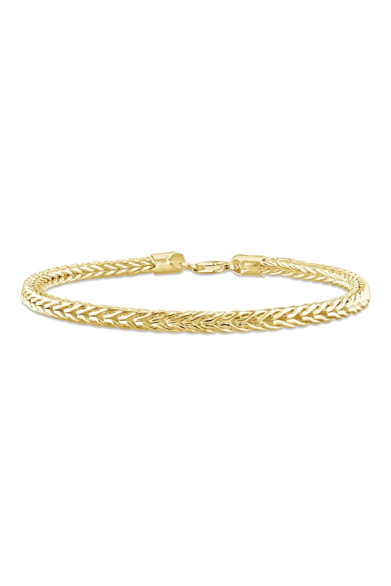 Men's Foxtail Chain Bracelet, Main, color, YELLOW