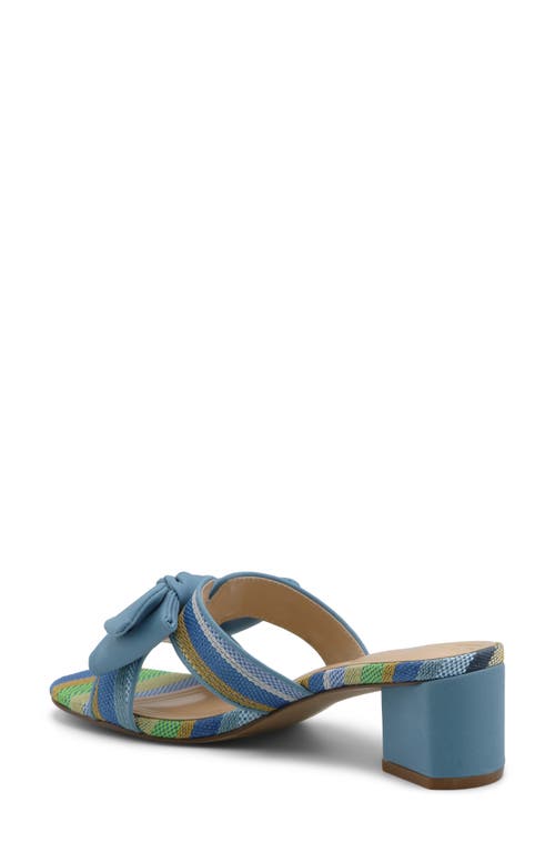 Adrienne Vittadini Arnoldo Slide Sandal In Blue Multi