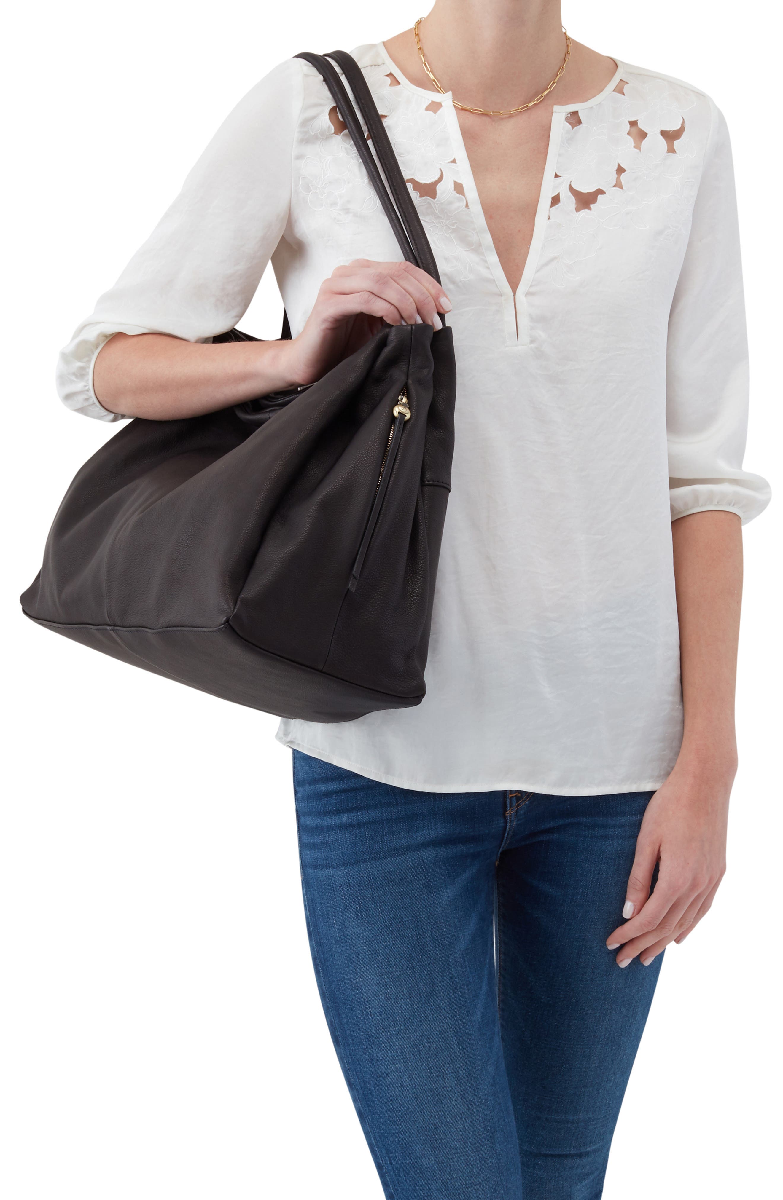 HOBO Prima Leather Shoulder Bag, Alternate, color, 