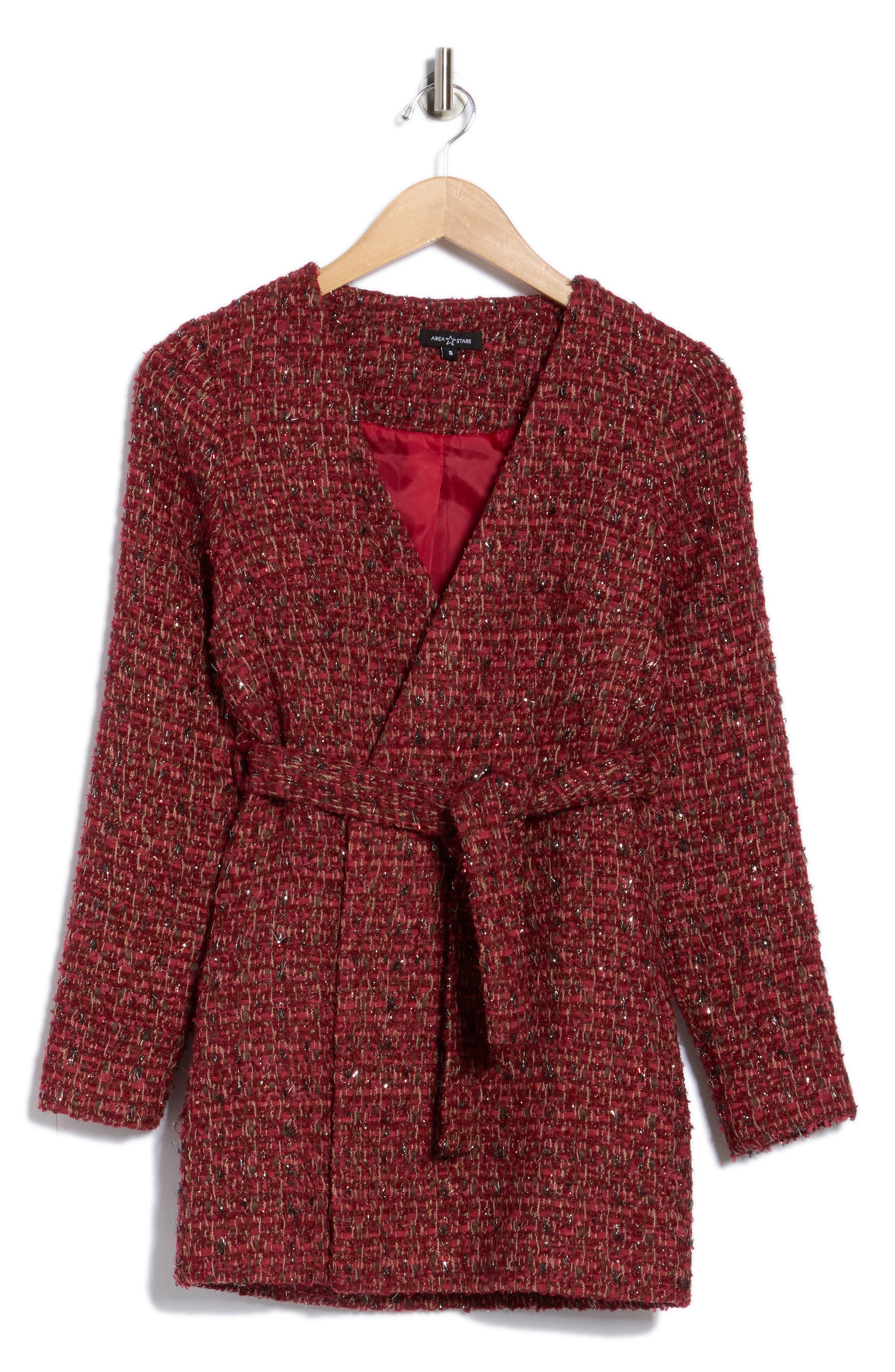 AREA STARS Calla Tweed Wrap Jacket (Women) | Nordstromrack