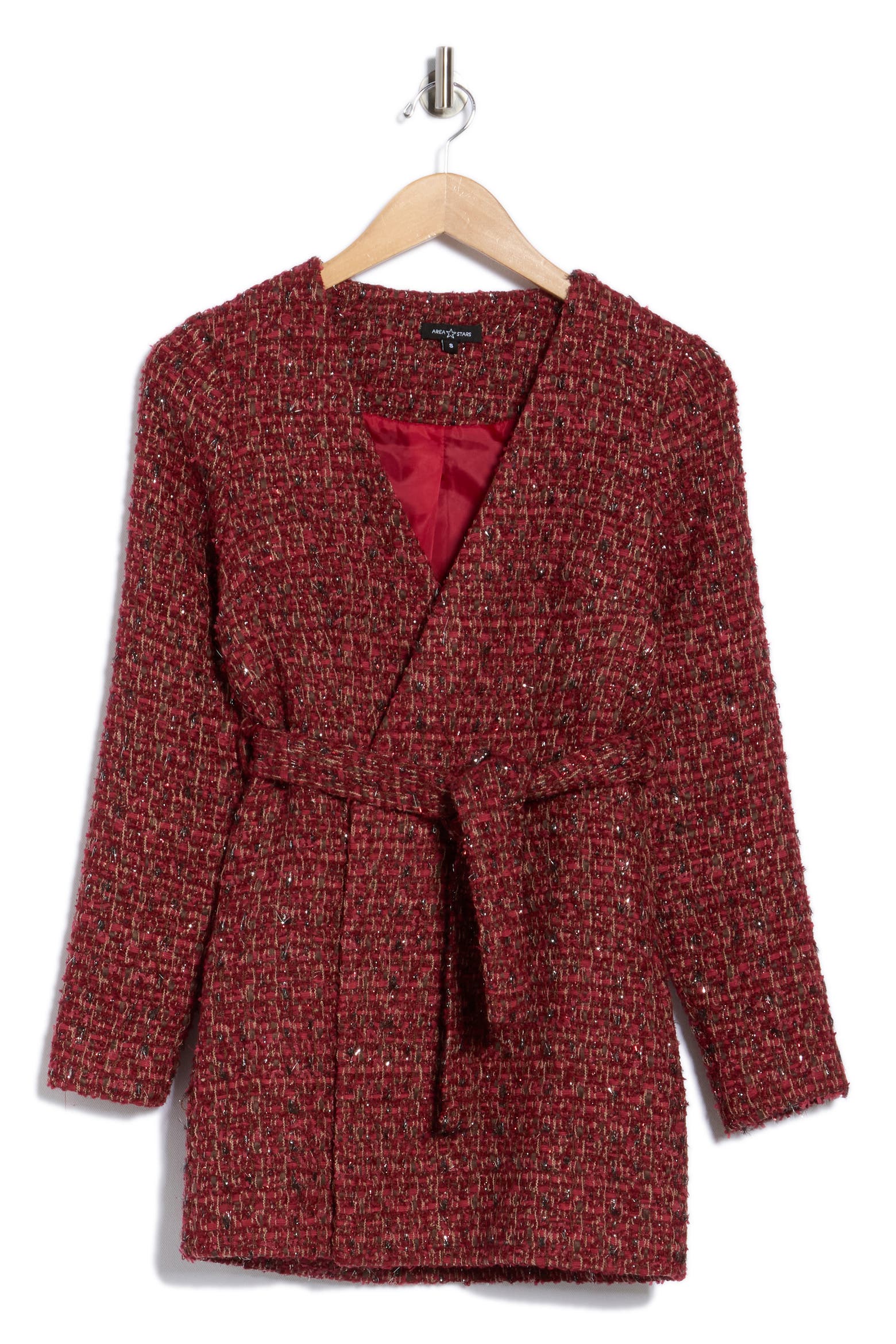Calla Area Rugs AREA STARS Calla Tweed Wrap Jacket (Women) | Nordstromrack