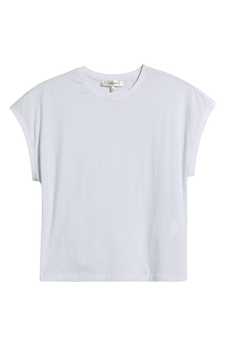 FRAME Stripe Supima<sup>®</sup> Cotton Muscle T-Shirt, Alternate, color, Powder Blue Multi