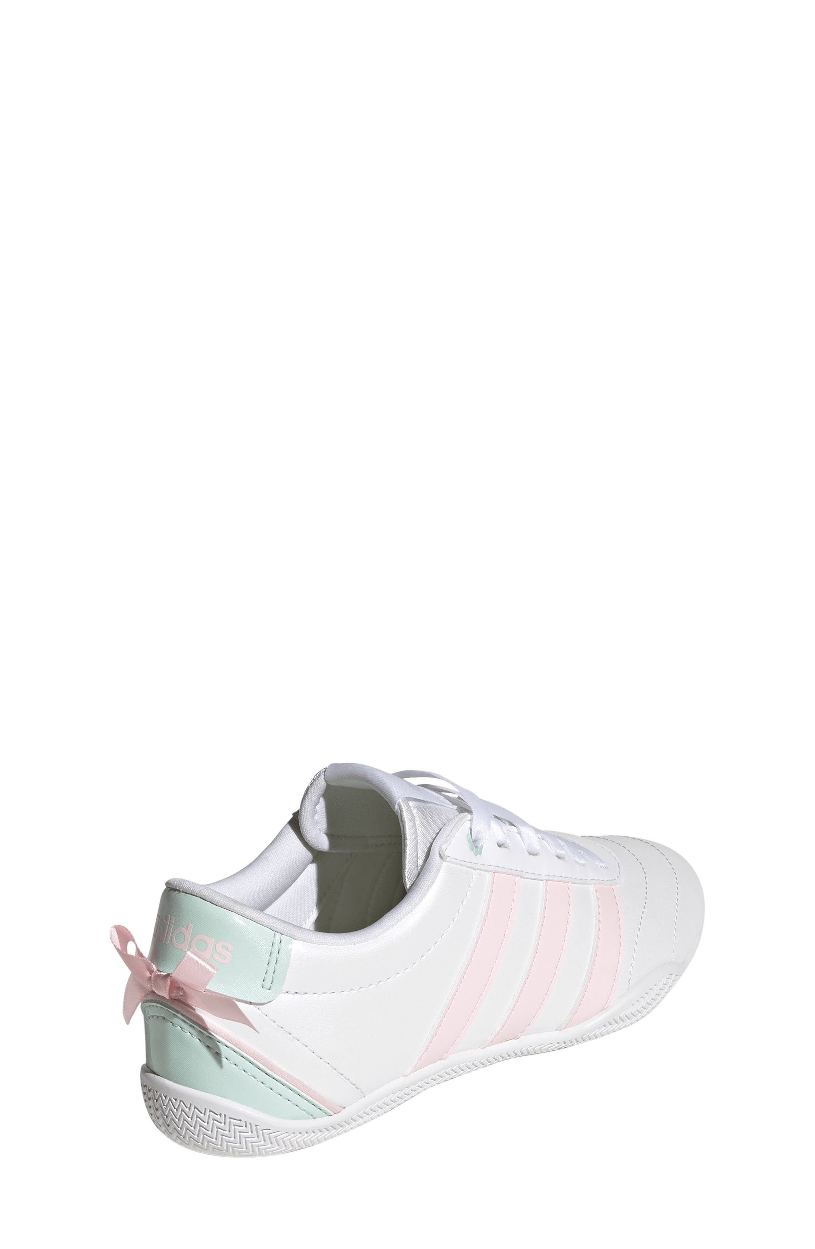 adidas Grand Court Lo, Alternate, color, White/ Pink/ Halo Mint