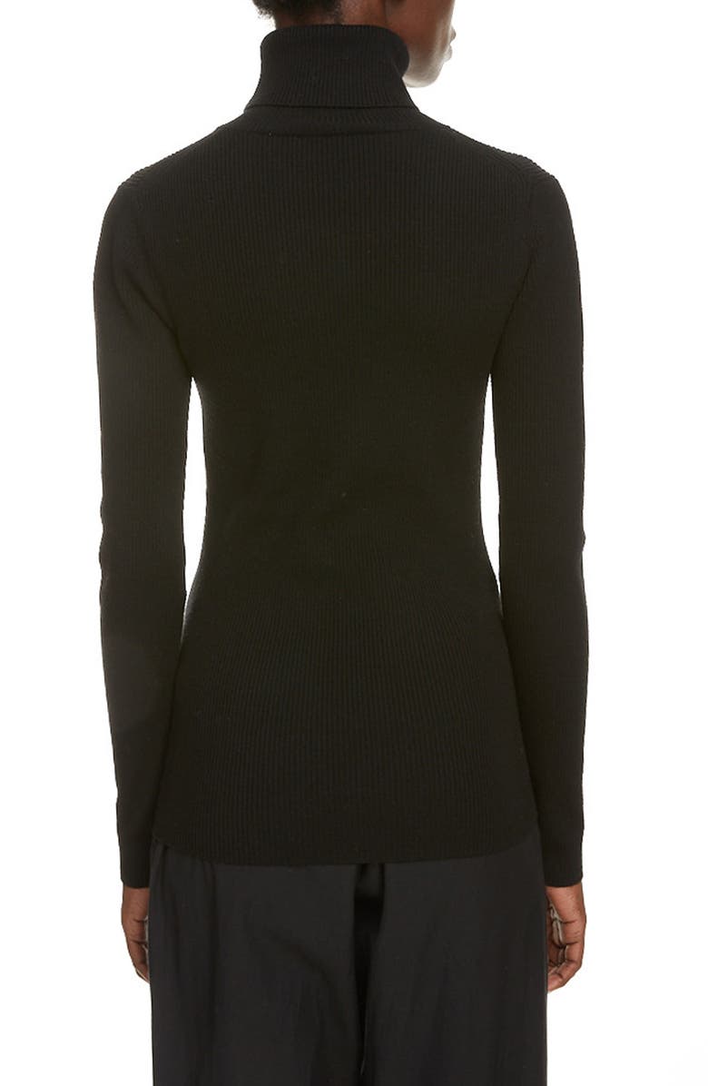 KENZO Tiger Crest Rib Merino Wool Turtleneck Sweater, Alternate, color, 