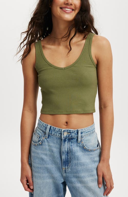 Shop Cotton On Bondi Tank In Cactus Green