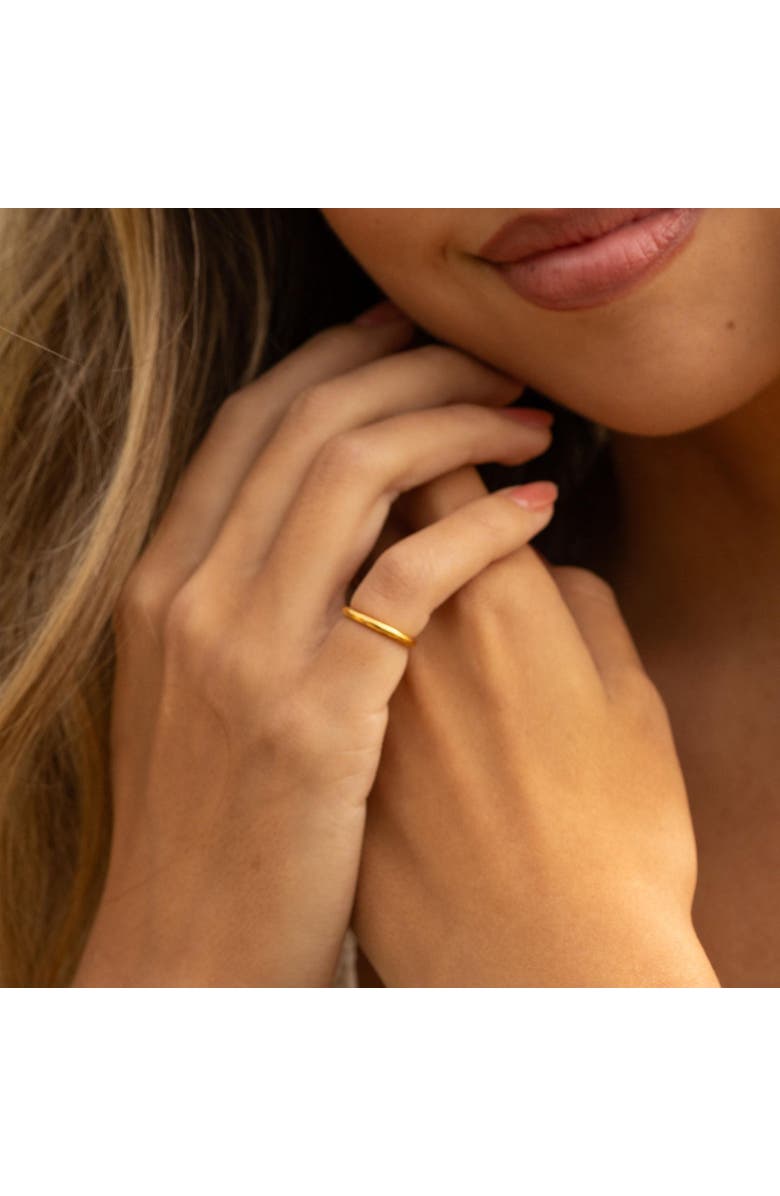 Mantra Pinky Promise Ring, Alternate, color, Yellow Gold