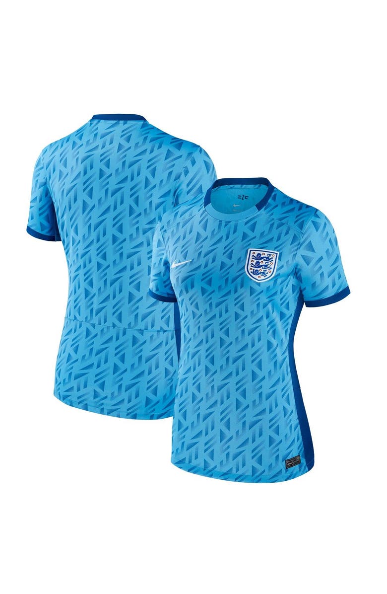 Nike Women's Nike Light Blue England Women's National Team 2023 Away Stadium Replica Jersey, Main, color, 