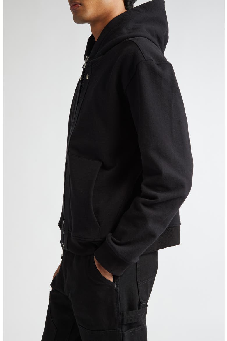 Standard Zip Hoodie, Alternate, color, BLACK