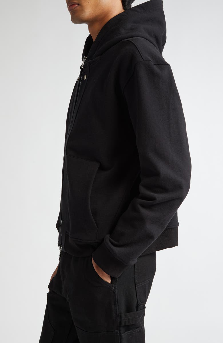 JKEEFER Standard Zip Hoodie, Alternate, color, Black