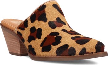Calico Genuine Calf Hair Mule