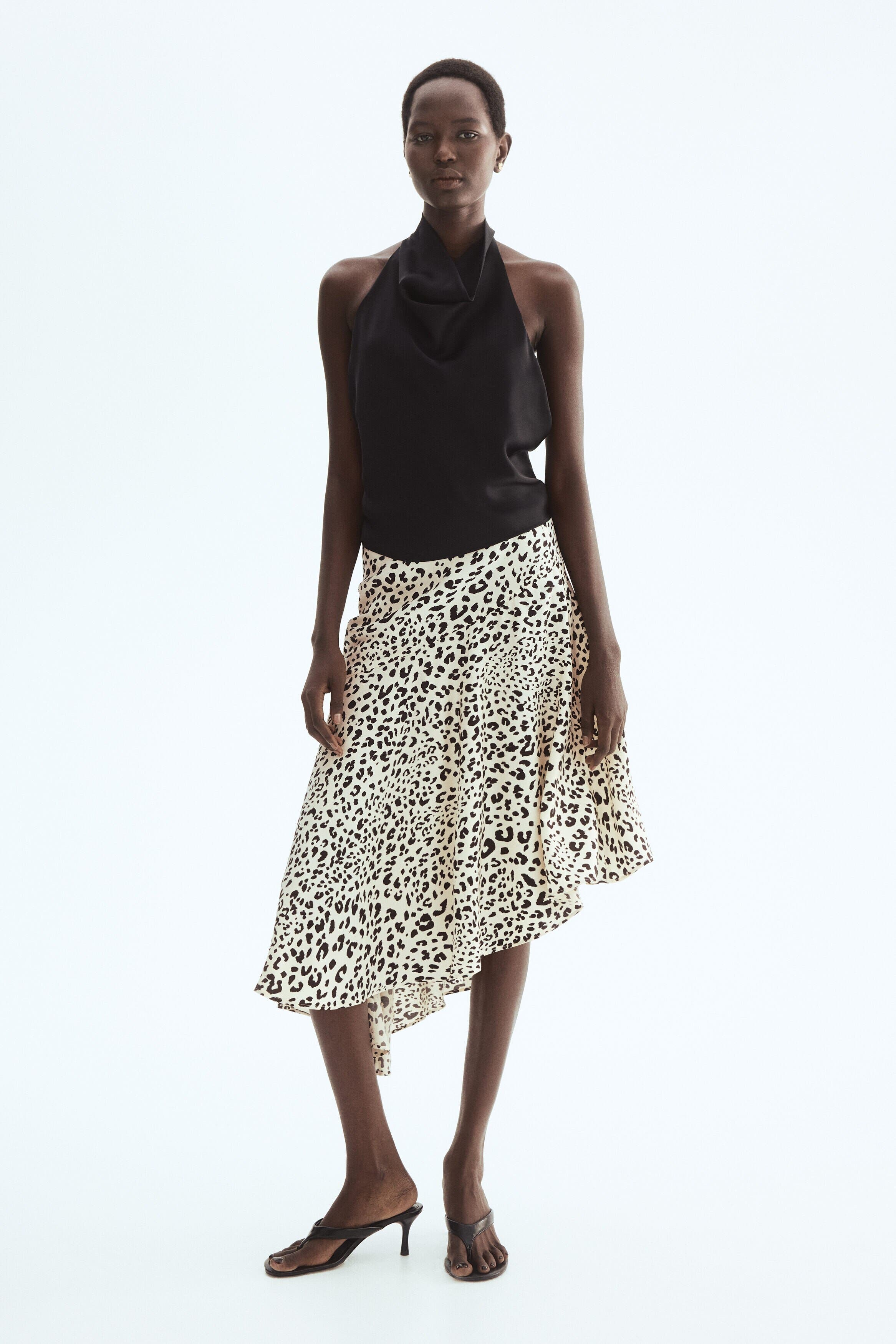 Cream/leopard print