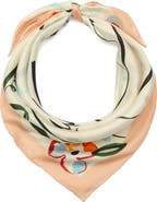 Kate Spade New York swans print silk square scarf