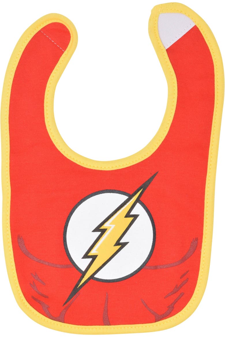 Justice League 6-Pack Absorbent Drool Bibs, Alternate, color, Justice League Multi