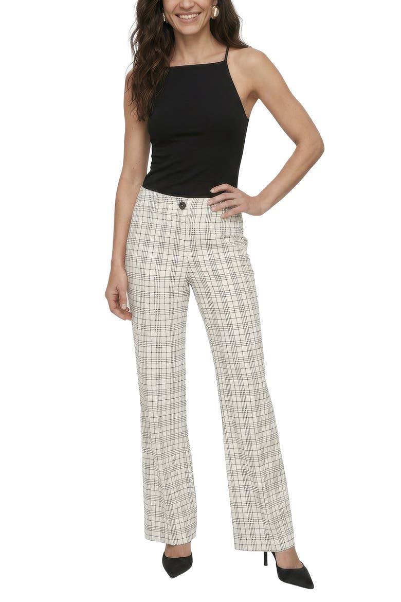 Chess Check Print Trouser, Alternate, color, White & Black
