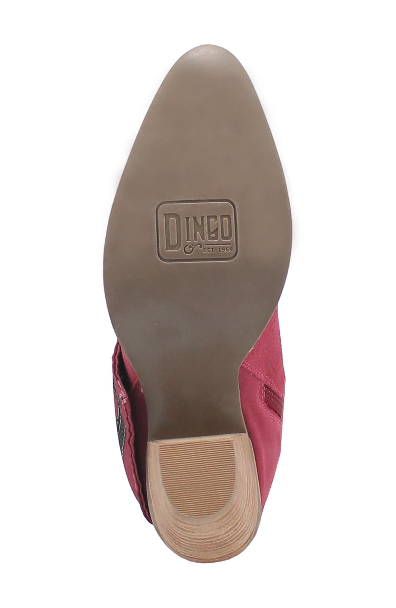 Dingo Bandida Side Zip Western Boot, Alternate, color, Fuchsia