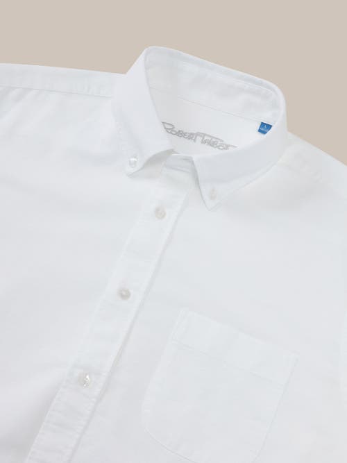Robert Talbott Harrison Button Down Oxford Shirt In White