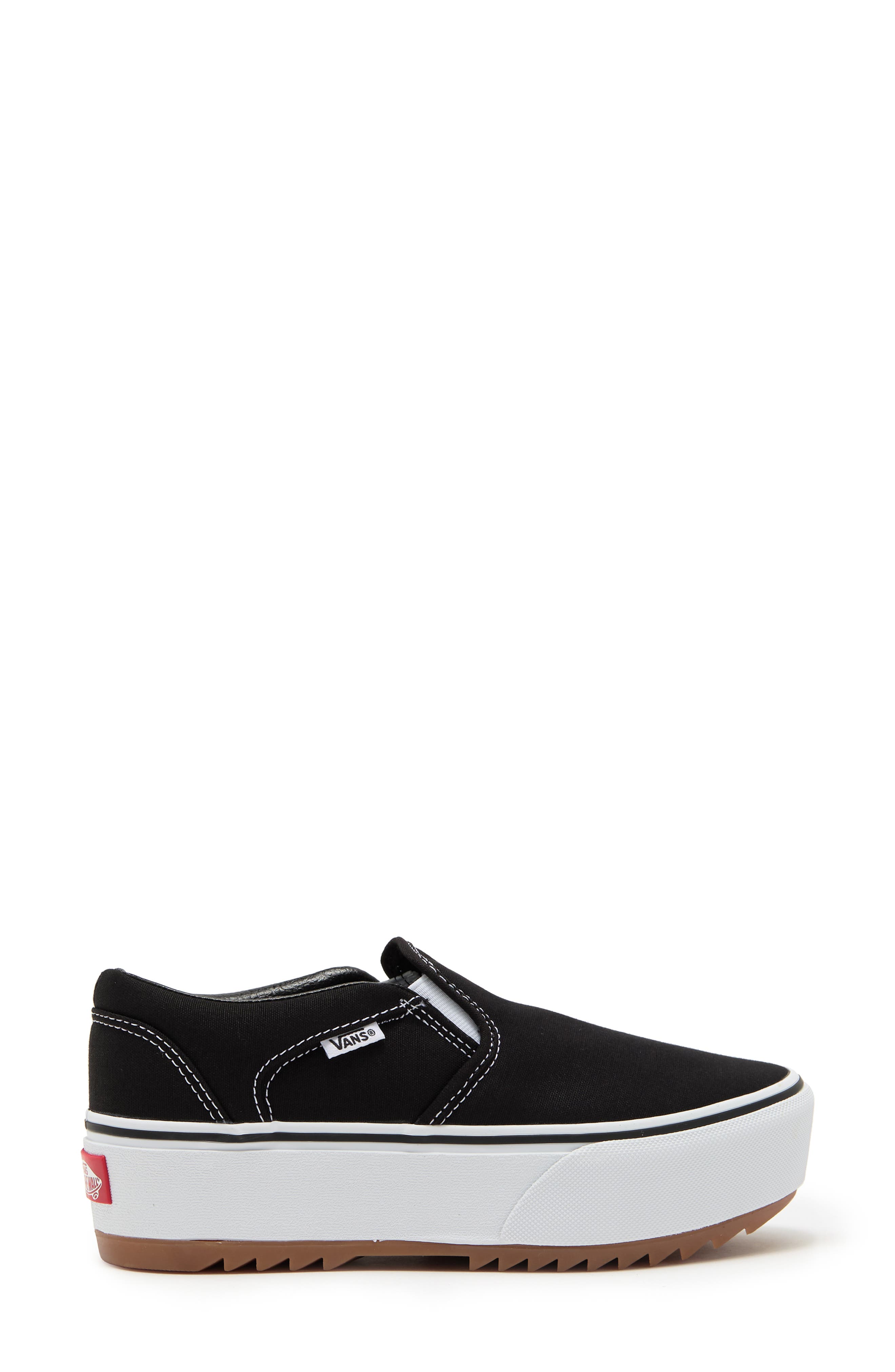 Vans Asher Slip-On Platform Sneaker, Alternate, color, 