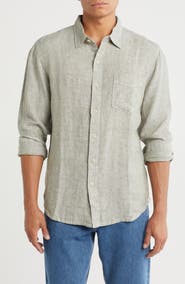 Tommy Bahama New Party Breezer Linen Long Sleeve Button-Up Shirt