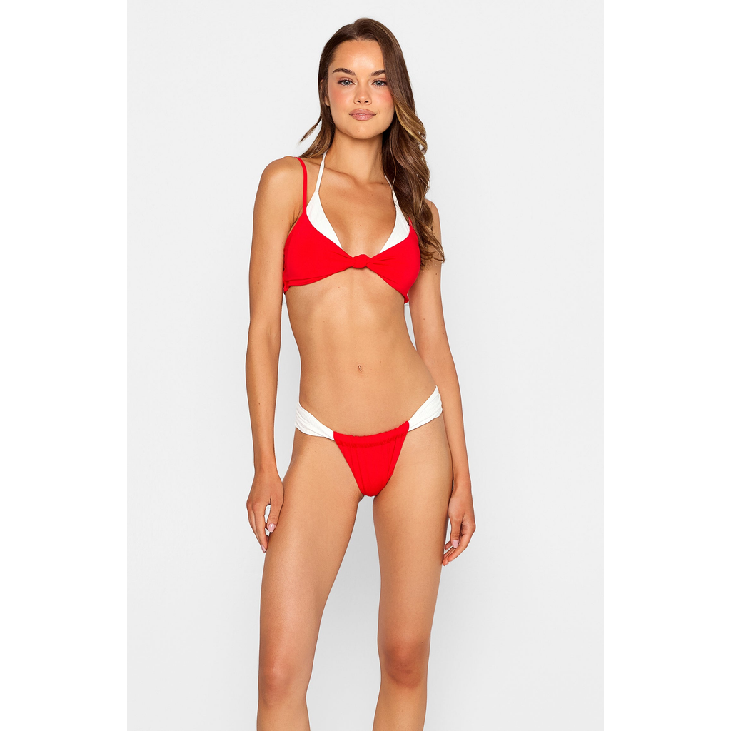 Beach Bunny Swimwear Rumi Tango Bottom In Red