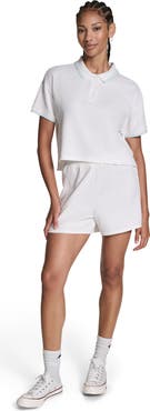 Converse Cropped Waffle Polo