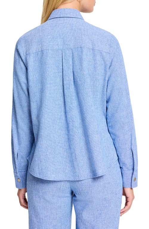 Nic + Zoe Nic+zoe All Around Shirt Jacket In Blue