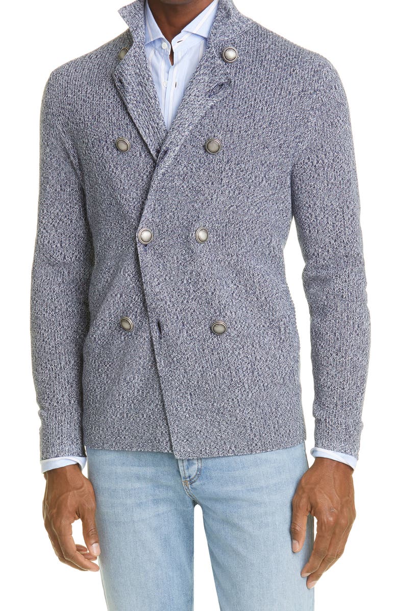 Brunello Cucinelli Men's Double Breasted Cardigan, Main, color, 
