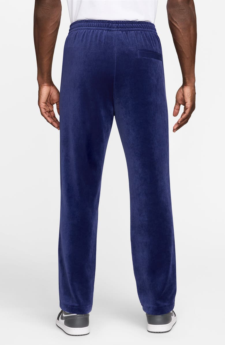 Jordan Jumpman Embroidered Velour Track Pants, Alternate, color, Blue Void/ Pure Platinum