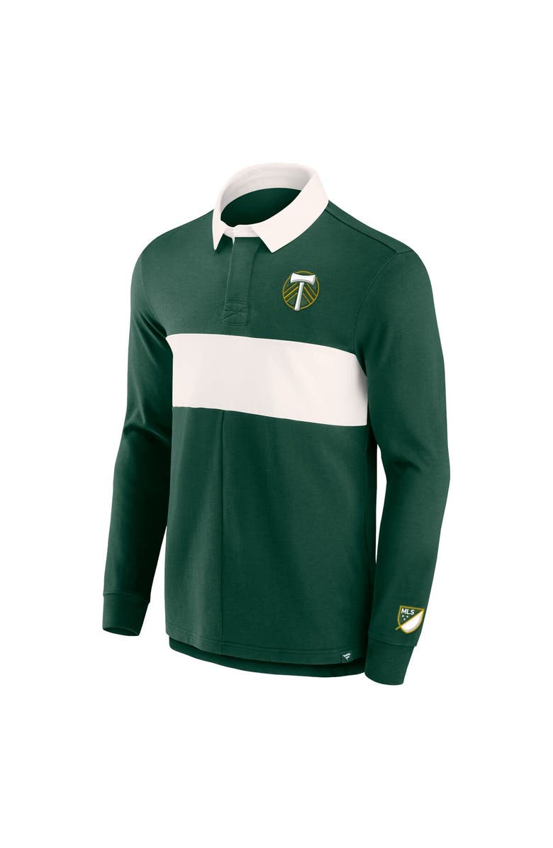 FANATICS Men's Fanatics Branded Green Portland Timbers Forever Casuals Long Sleeve Striker Polo, Alternate, color, Green