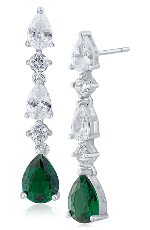 Cubic Zirconia Drop Earrings