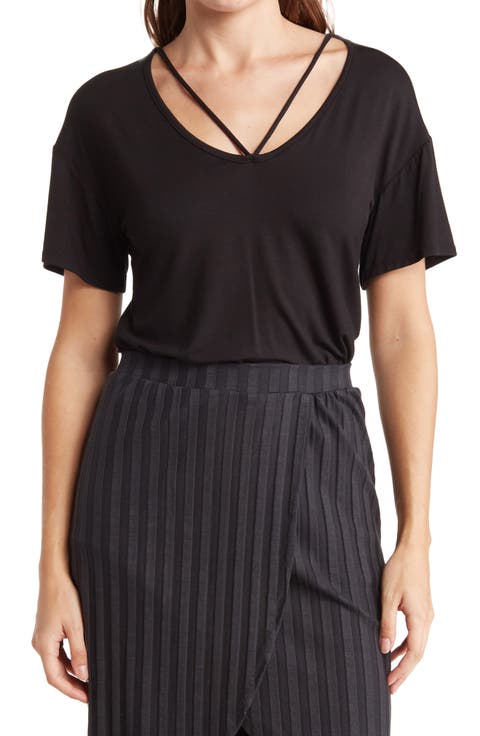 Deep V-Neck Boyfriend Tee