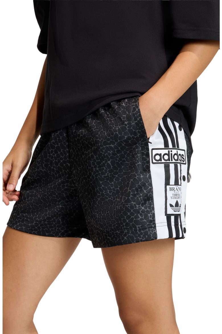 Print Adibreak Shorts, Alternate, color, BLACK/ GREY SIX